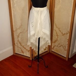Skirt from antique tablecloth